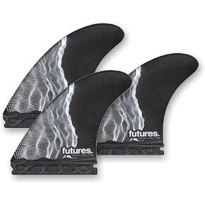 Future Fins P4 Vapor Core Thruster Fins Carbon-White Small