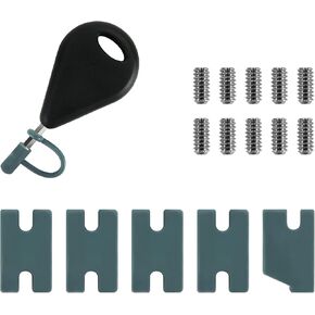 AQUBONA Compatibility Kit - Tab Infill Kit - Fill The Gap Between The Front Tab of The Original Dual Tab F1 Fin and The Front of The F2 Plug Front Slot - Surfboard Accessories