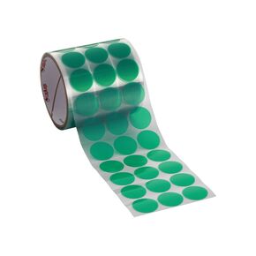 Caplugs SH-47170 Green Polyester Masking Discs - PC00250 Powder Coating, E-Coating, Anodizing and Other High-Temp Masking Applications - 1/4" Disc, Green (2,000 discs per roll)