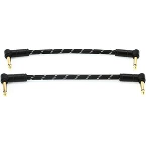 Fender Deluxe Series Instrument Cable, Angle/Angle, Tweed, 3ft