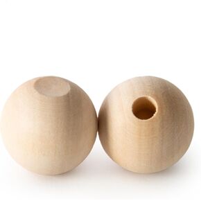 Pinehurst Crafts Wood Dowel Rod End Caps, 1 Inch Diameter with 1/4 Inch Hole, Pack of 25