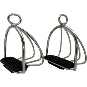 Horse Riding Stirrups，Safety Stirrup,Stainless Steel Endurance Flex Ride Caged Safety Stirrups Equestrian