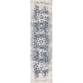SAFAVIEH Madison Collection Runner Rug - 2'3" x 6', Orange & Ivory, Snowflake Medallion Distressed Design, Non-Shedding & Easy Care, Ideal for High Traffic Areas in Living Room, Bedroom (MAD603P)