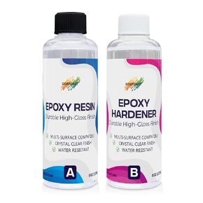 Epoxy Resin 16 Oz Kit – Low Viscosity, Clear High-Gloss Finish for Coating Wood, Concrete, Stone & More | Easy to Use, No Bubbles, Self-Leveling | Perfect for Arts & Crafts & More