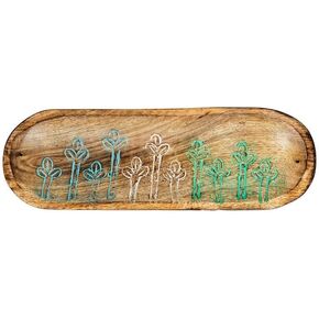 SimbaKart Handcarved Wooden Incense Stick Holder, Ash Catcher, Incense Stick Holder for Meditation, Yoga, Home Decor, Round Incense Holder