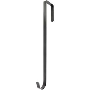 15 Inches Heavy Duty Wreath Hanger for Front Door Door Large Wreath Hanger Christmas Wreaths Decorative Hook Premium Sturdy Metal Black