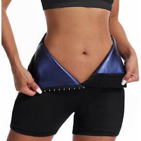 Sauna Sweat Shapewear Shorts Pants Thigh Workout Gym Exercise Waist Trainer Body Shaper Thighs Tummy Control