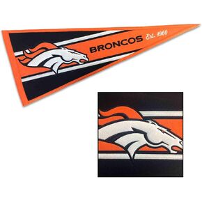WinCraft Denver Broncos Embroidered and Sewn Pennant