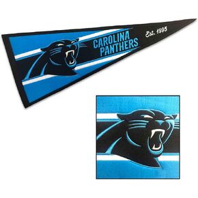 WinCraft Carolina Panthers Embroidered and Sewn Pennant