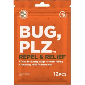 Be Smart Get Prepared Bug, Plz Repel and Relief Kit - 12 Pieces - Designed for Camping, Hiking, Travel & Outdoor Activities - Compact & Portable