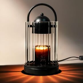 Green Candle Warmer Lamp with Timer, Adjustable Dimmable Candle Lamp Warmer, Candle Lamp with 2 Bulbs for Jar Candles & Scented Wax, Lamp Candle Warmer, Candle Warming Lamp for Bedroom Living Room