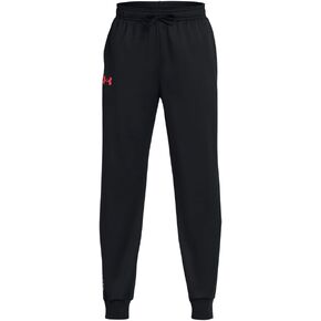 Under Armour Boys Brawler 2.0 Tapered Pants, (003) Black/Racer Red/Racer Red, Medium Plus