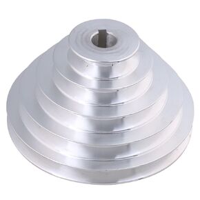 CNBTR 19mm Bore 54mm-150mm Outter Dia Aluminum 5 Slot A Type V-Shaped Pulley 5 Step Pulley Belt