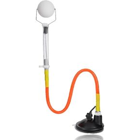 HERCHR Table Tennis Trainer, PVC Ping Pong Training Device Adjustable Table Tennis Trainer Sucker Training Ping Pong Balls Equipment for Table Tennis Traning Robot Rebound Ping Pong Ball Machine