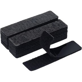 PAGOW 18 Sets Duty Hook and Loop Strips, Nylon Tape with Adhesive Heavy Duty, Strong Double Side Adhesive Tape, Sticky Hook and Loop Tape for Home ＆ Outdoor Use (1"x4")