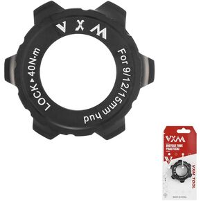 Bike Centerlock to 6-Bolt Rotor Adapter Aluminum Center-Lock Adapter Disc brake conversion for Converting Shimano Center-Lock hubs to fit 6-Bolts Rotors (Black)