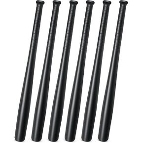 Liliful 6 Pieces Plastic Baseball Bat 29.5 Inch Baseball Bat Solid Lightweight Plastic Bat with Molded Plastic Grip Handle for Daily Baseball Practice Festival Gift Party Decoration