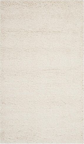 SAFAVIEH Milan Shag Collection Accent Rug - 2' x 4', Ivory, Solid Design, Non-Shedding & Easy Care, 2-inch Thick Ideal for High Traffic Areas in Entryway, Living Room, Bedroom (SG180-1212) in Saudi Arabia