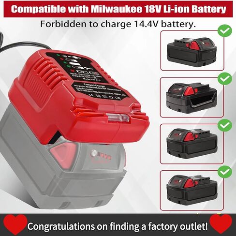 Compatible with Makita 18V BL1850B BL1860 BL1830 BL1815,Replacement DC18RC 18V Quick Charger,Portable Mini Quick Charger(for 18V Battery Only) in Saudi Arabia