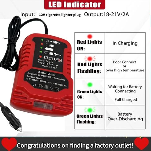 Compatible with Makita 18V BL1850B BL1860 BL1830 BL1815,Replacement DC18RC 18V Quick Charger,Portable Mini Quick Charger(for 18V Battery Only) in Saudi Arabia