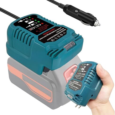 Compatible with Makita 18V BL1850B BL1860 BL1830 BL1815,Replacement DC18RC 18V Quick Charger,Portable Mini Quick Charger(for 18V Battery Only) in Saudi Arabia