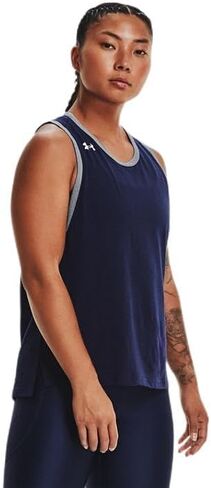 Under Armour Stadium Womens Tank Top S Black-White in Saudi Arabia
