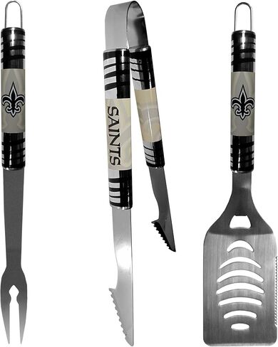 NFL Siskiyou Sports Fan Shop New Orleans Saints 3 pc Tailgater BBQ Set and Salt and Pepper Shaker Set One Size Team Color in Saudi Arabia