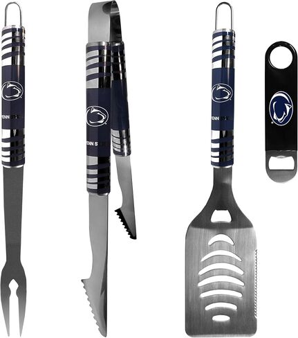 Siskiyou Sports NCAA Penn State Nittany Lions Unisex 3 pc BBQ Set and Bottle Opener, Team Colors, One Size in Saudi Arabia