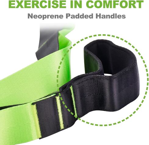 Stretch Strap, 12 Loop Yoga Stretch Strap, Non-elastic Stretch Strap for Stretching, Physical Therapy, Pilates, Dance, Gymnastics, and Athletic Trainers with Carry Bag in Saudi Arabia
