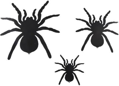Manortang 3PCS Metal Spider Halloween Decorations Spider Wall Decor Halloween Hanging Décor Indoor Outdoor Room Garden Yard Halloween Party Decorations in Saudi Arabia