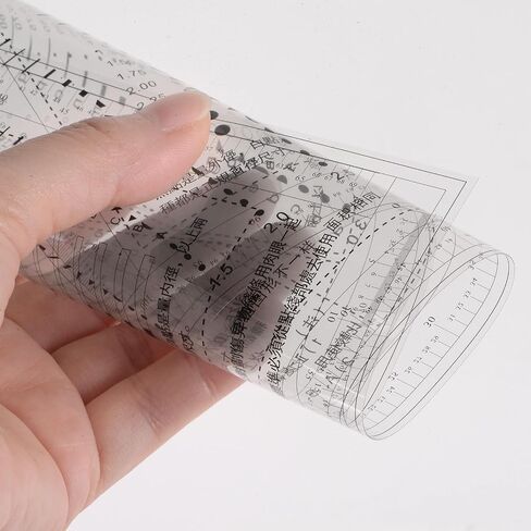 HARFINGTON High Precision SEC Size Estimation Chart 270x180mm Transparency Flaw Detection Film Ruler for Diameter Area and Line Width Defects Measuring in Saudi Arabia