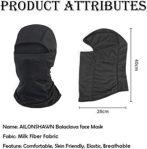 3 Pack Ski Mask for Men Women Balaclava Face Mask Summer Shiesty Mask Full Head Mask for Motorcycle Helmet Sun UV Protection in Kuwait