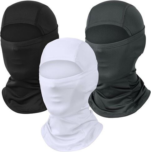 3 Pack Ski Mask for Men Women Balaclava Face Mask Summer Shiesty Mask Full Head Mask for Motorcycle Helmet Sun UV Protection in Kuwait