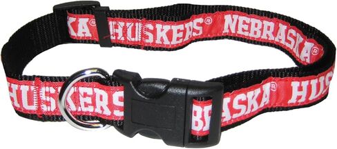 Pets First Collegiate Pet Accessories, Dog Collar, Nebraska Cornhuskers, Large in Saudi Arabia