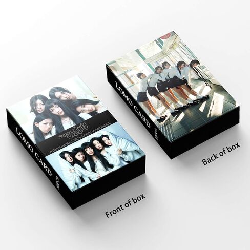ILLIT Photocards KPOP ILLIT Super Real Me Album Cards 55PCS ILLIT Lomo Cards Kpop Gift for Boys and Girls ILLIT Merch in Kuwait