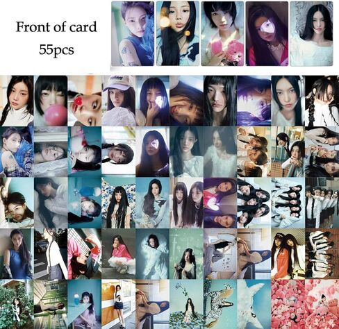 ILLIT Photocards KPOP ILLIT Super Real Me Album Cards 55PCS ILLIT Lomo Cards Kpop Gift for Boys and Girls ILLIT Merch in Kuwait