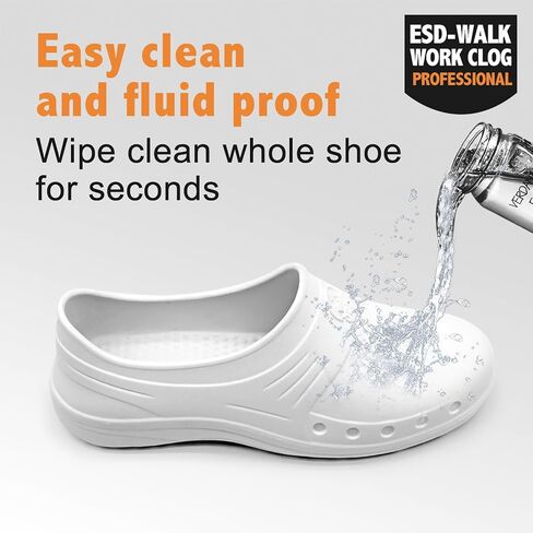 Women Slippers, Non Slip Work Shoes, Waterproof, Oil Resistant and Anti-Static, Suitable for Hospital Doctors, Nurses, Kitchen, Laboratory, Healthcare Or Home Use in Saudi Arabia