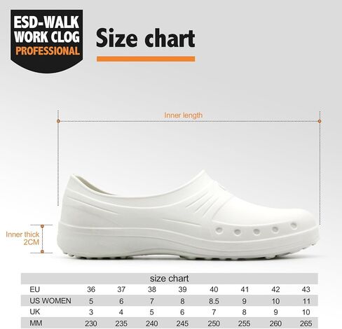 Women Slippers, Non Slip Work Shoes, Waterproof, Oil Resistant and Anti-Static, Suitable for Hospital Doctors, Nurses, Kitchen, Laboratory, Healthcare Or Home Use in Saudi Arabia