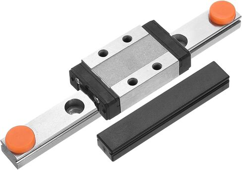 سكة توجيه خطية uxcell MGN9 100 مم مع كتلة عربة منزلقة MGN9C ودليل خطي صغير MGN12 بلاستيكي للطابعات ثلاثية الأبعاد DIY وآلة CNC، أسود in Kuwait