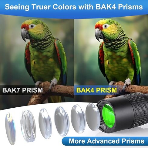 2024 New Upgraded 10-300x40 Monoculars For Adults High Powered – Zoom Monocular Telescope with BAK4 & FMC Lens for Olympics, Concerts, Birdwatching, Stargazing (Smartphone Adapter &Tripod NOT include) in Saudi Arabia