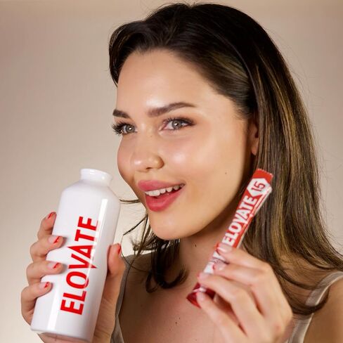 ELOVATE - 17 oz Aluminum Water Bottle - BPA Free Uninsulated Water Aluminum Bottle - Lightweight & Durable Aluminum Bottles for Sports, Hiking, Travel - Reusable Water Bottle for Hydration(Red) in Saudi Arabia