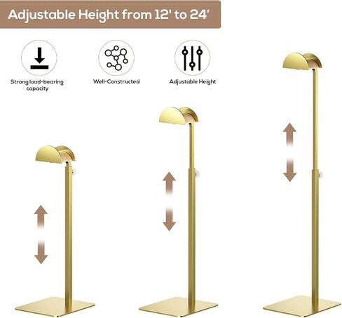 3 Pack Purse Display Stand, Adjustable Height Handbag Display Holder, Stainless Steel Bag Hanger Stand in Saudi Arabia