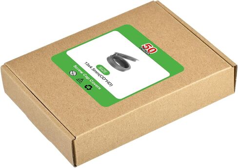 uxcell 50Pcs Screw Caps, 5.3mm/0.21" ID Screw Snap Covers Washer Flip, PVC Hinged Screw Cover Caps for Covering Screw Heads(Dark Grey) in Saudi Arabia