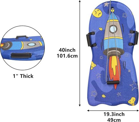 زلاجة ثلجية من الفوم الفاخر من سيجنتشر فيتنيس مع حبل سحب ومقابض للأطفال والكبار in Kuwait