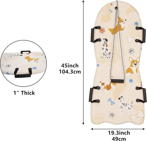 Signature Fitness Premium Foam Snow Sled with Tow Rope and Handles for Kids and Adults in Saudi Arabia