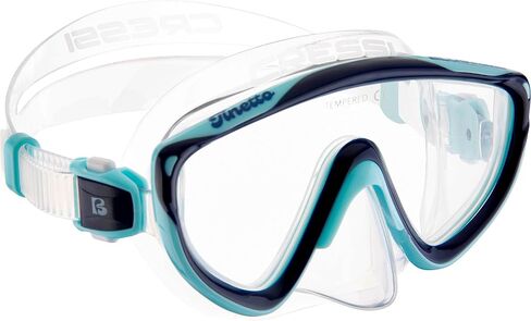 Cressi Kids Snorkeling Kit (Mask & Snorkel) for Children from 6 to 10 Years Old - Tinetto & Iguana Dry: Designed in Italy in Saudi Arabia