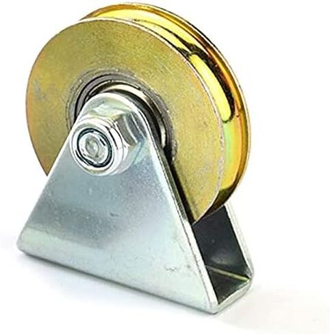 Wire Rope Pulley Block Bearings Bearing Wheel Bearing Wire Rope Guide Wheel for Lifting with Triangular Bracket L Bracket, 1.5",300LB (U) in Saudi Arabia