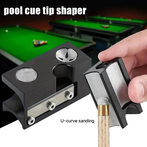 Pool Cue Tip Shaper,8-in-1 Cue Tip Shaper Accessories for Replacement and Shaping Cue Tips in Saudi Arabia