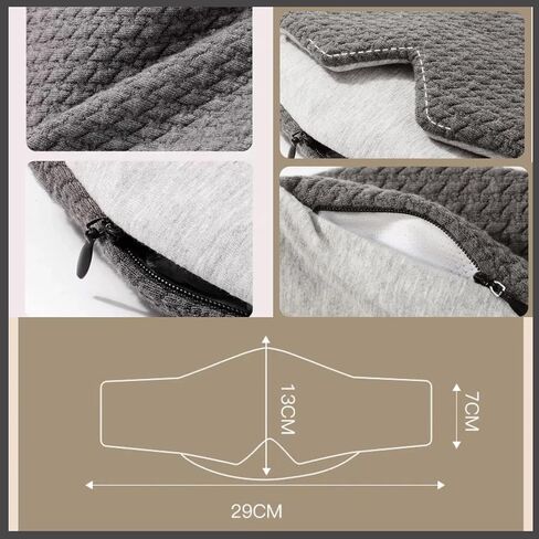 Eye Mask, Sleeping Mask for Women Men,Update Design Neck Support Sleep Masks Blackout,Eye Cover for Travel Sleeping,Office Nap Comfortable Sleepmask with Mini Neck Pillow,Black in Saudi Arabia