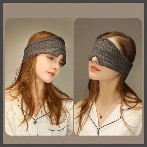 Eye Mask, Sleeping Mask for Women Men,Update Design Neck Support Sleep Masks Blackout,Eye Cover for Travel Sleeping,Office Nap Comfortable Sleepmask with Mini Neck Pillow,Black in Saudi Arabia